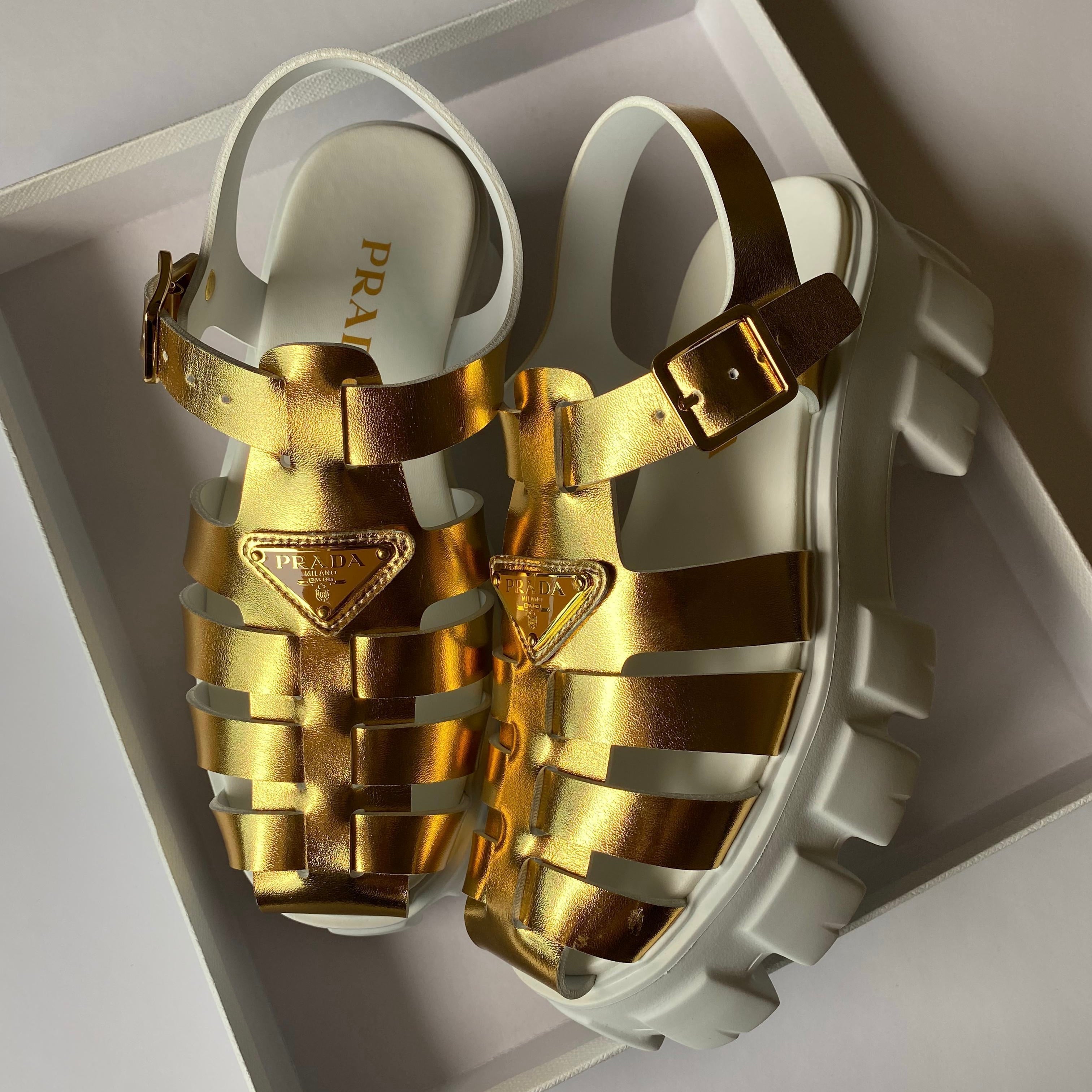 Prada Chunky Rubber Platform Shoes