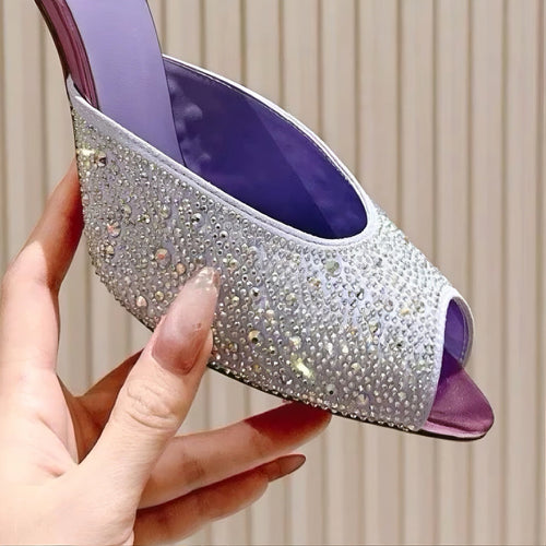 Amina Muaddi Gilda Crystal Embellished Shoes