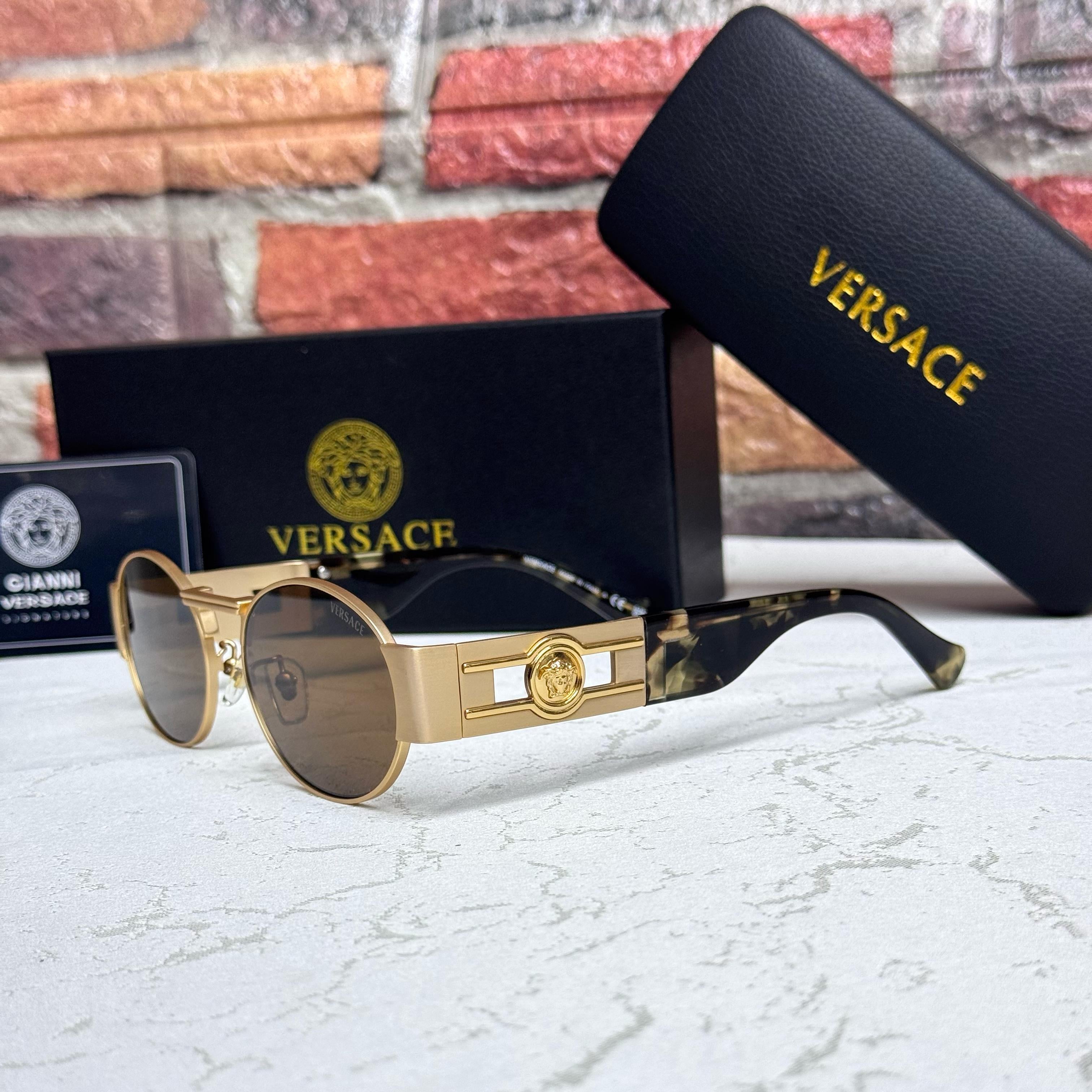Versace Medusa Round Sunglasses – VE2236 Style