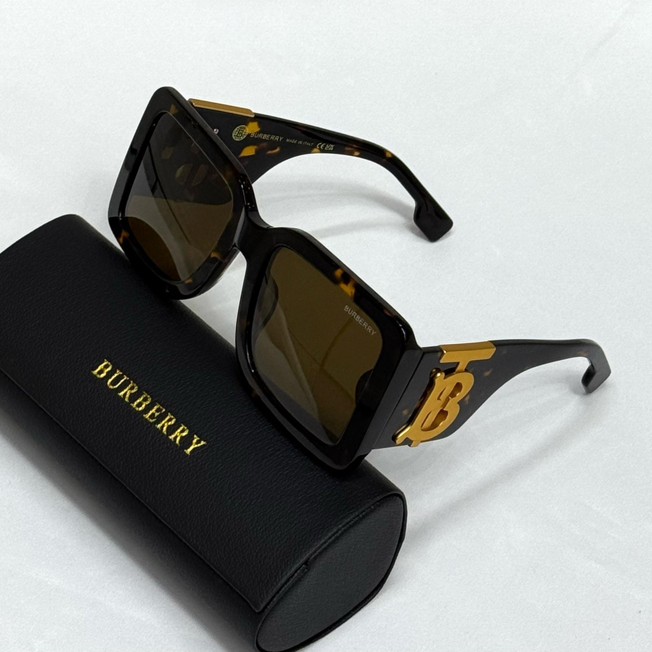 Burberry Vintage Check Monogram Square Sunglasses BE4335