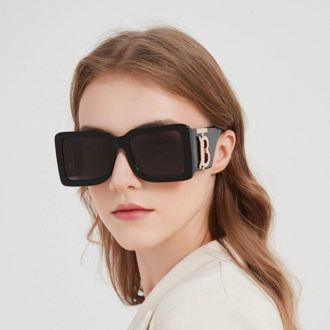 Burberry Vintage Check Monogram Square Sunglasses BE4335